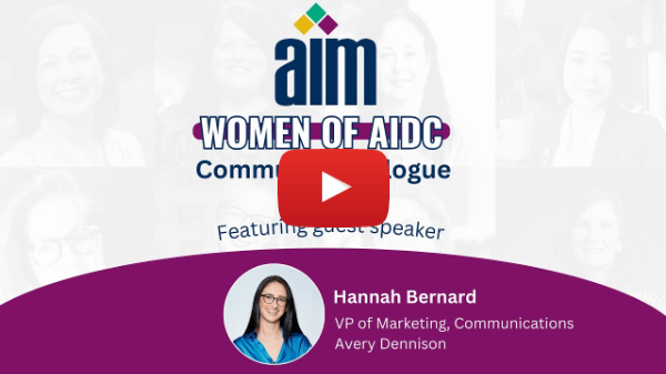 AIM Women of AIDC Community Dialogue featuring Hannah Bernard of Avery Dennison